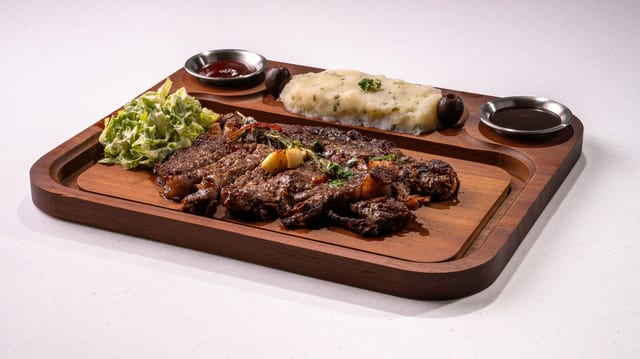 Flame-Kissed Steak.